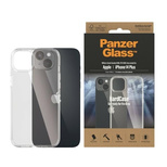 PanzerGlass HardCase Antibakterielle, in Militärqualität zertifizierte Hülle für iPhone 14 Plus / 15 Plus – Transparent