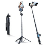 Wozinsky Selfie stick WC1Y30S telescopic tripod 1.3m with phone holder - black