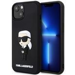 Etui Karl Lagerfeld Rubber Ikonik 3D na iPhone 14 Plus - czarne