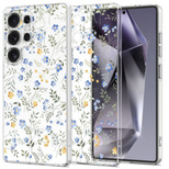 Tech-Protect FlexAir Case for Samsung Galaxy S25 Ultra - Daisies with Leaves