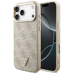 Guess 4G Triangle Logo MagSafe Case für iPhone 17 Pro Max - Roségold