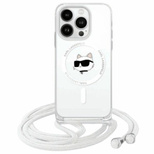 Karl Lagerfeld IML Choupette Head &amp; Cord Magsafe iPhone 16 Case - Clear