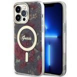 Guess GUHMP14XHCFWSA iPhone 14 Pro Max 6,7&quot; grün/khaki Hardcase Flower MagSafe