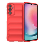 Magic Shield Case für Samsung Galaxy A24 4G flexible Panzerhülle rot