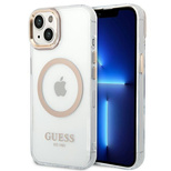 Guess GUHMP14MHTRMD iPhone 14 Plus 6.7 &quot;gold / gold hard case Metal Outline Magsafe