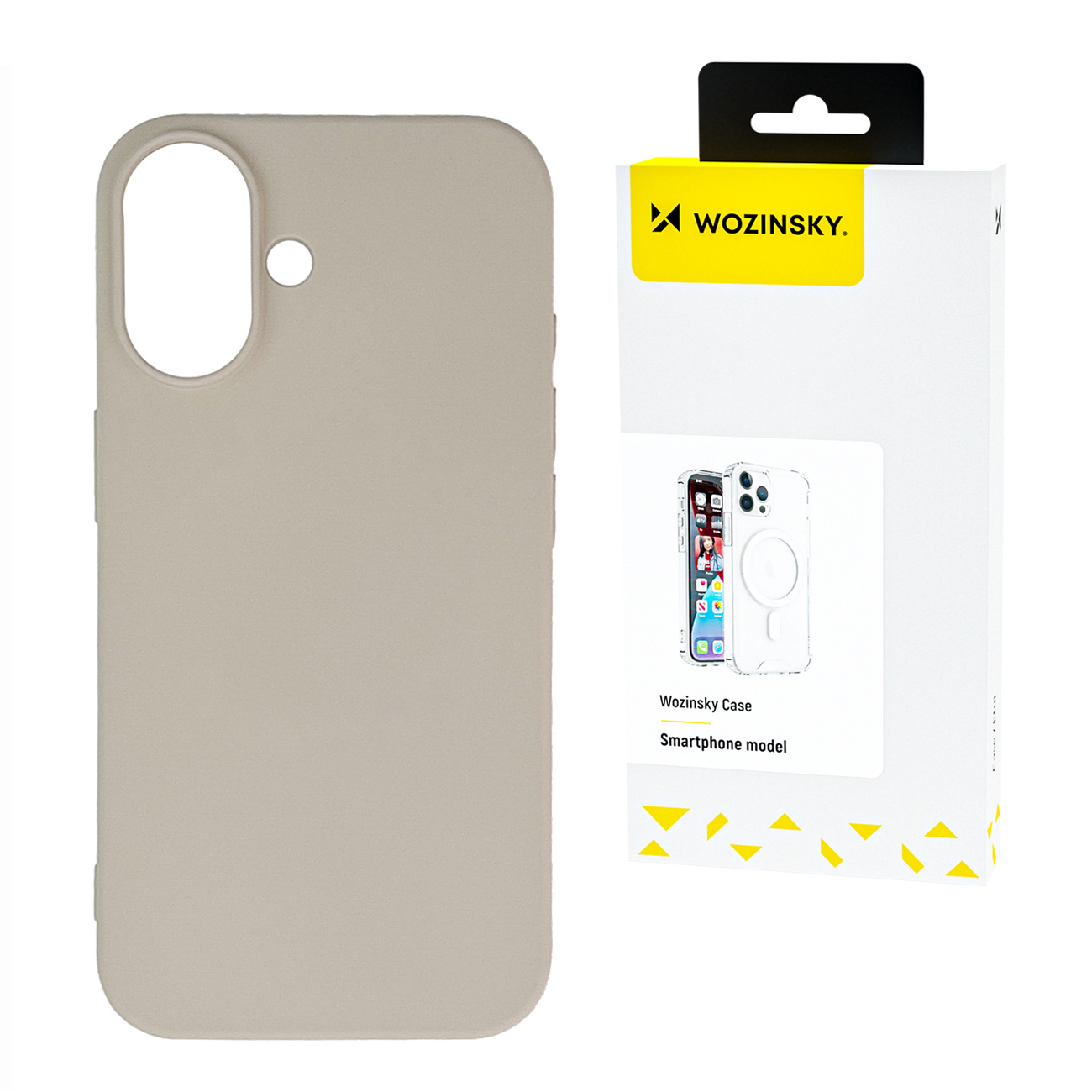 Silikonowe etui Silicone Case na Samsung Galaxy S24 FE - beżowe