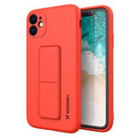 Wozinsky Kickstand Case silicone case with stand iPhone 11 Pro Max red