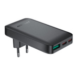 Acefast A100 65W GaN 2 USB-C+ USB-A Charger Ultra Slim - Black