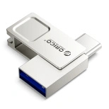 Orico U301 64GB USB-A USB-C USB 3.2 Gen 1 Pendrive - Silver