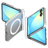 Spigen Ultra Hybrid Pro Mag MagSafe Case für Samsung Galaxy Z Flip 7 - Klar und Weiß