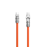 Dudao L24CC USB-C - USB-C angled cable with 180° rotation 120W 1m - orange