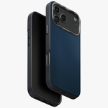 Uniq Lyden DS Hülle für iPhone 17 Pro Max Magclick Charging - Blau und Schwarz