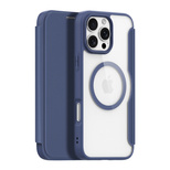 Dux Ducis Skin X Pro Hülle für iPhone 16 Pro Max mit MagSafe und Klappe – Blau