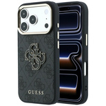 Guess 4G &amp; Big Resin Logo Case for iPhone 17 Pro Max / 18 Pro Max - Black