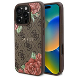 Guess GUHMP16XP4ROPEMCW iPhone 16 Pro Max 6.9&quot; brown/brown hardcase 4G Flowers Print MagSafe