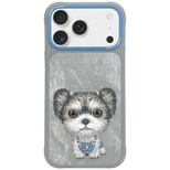 Etui Nimmy Big Eyed Pet 2.0 Dog do iPhone 17 Pro Max - szare