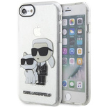 Karl Lagerfeld KLHCI8HNKCTGT iPhone 7/8/ SE 2020 / SE 2022 transparente Hartschale Gliter Karl&amp;Choupette