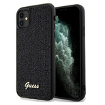 Etui Guess Disco Metal Script na iPhone 11 / Xr - czarne