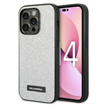 Karl Lagerfeld KLHCP14XG2ELS iPhone 14 Pro Max 6,7&quot; Hardcase Silber / Silber Glitter Plaque Logo