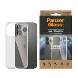 PanzerGlass HardCase antibakterielle, nach Militärstandard zertifizierte Hülle für iPhone 14 Pro – transparent