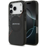 AMG Double Layer Transparent Rhombs MagSafe Case für iPhone 17 Pro - Schwarz und Rot