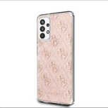 Guess GUHCA32PCU4GLPI A326 A32 5G różowy/pink hard case 4G Glitter