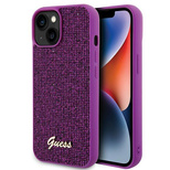 Guess Disco Metal Script case for iPhone 15 - pink