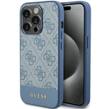 Guess 4G Stripe Collection Hülle für iPhone 15 Pro Max – blau