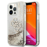 Guess 4G Big Liquid Glitter Case für iPhone 13 Pro Max 6,7&quot; - Gold