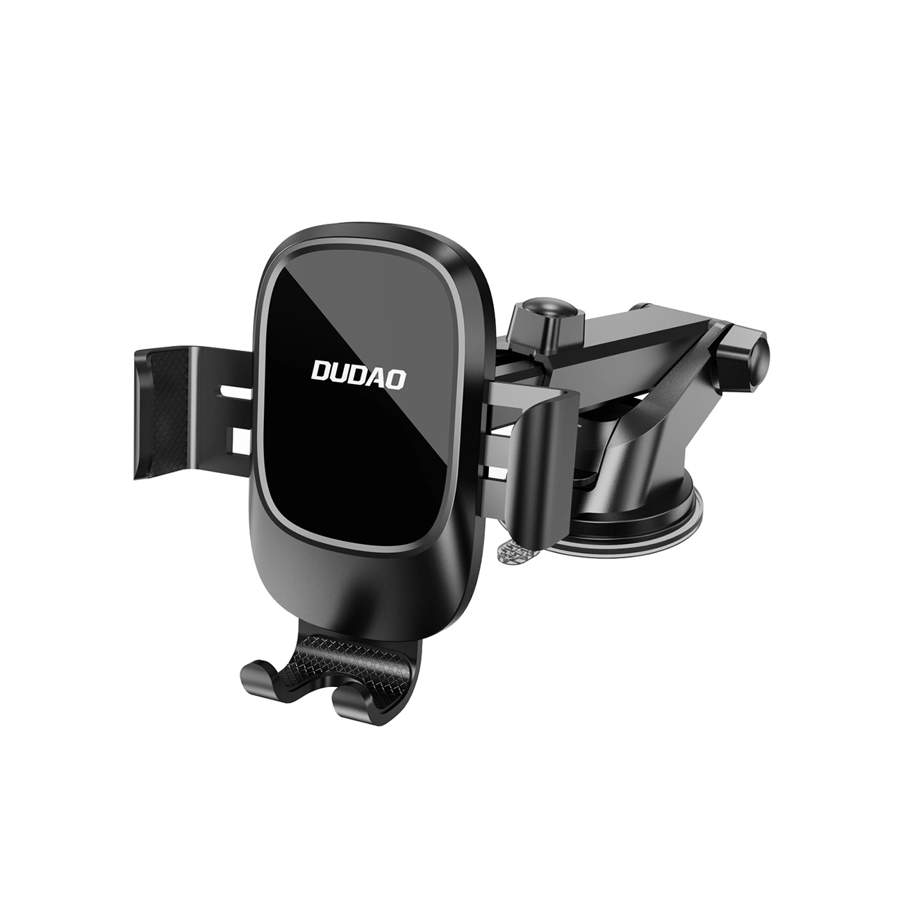 Dudao F5N+ smartphone holder with suction cup, gravity black