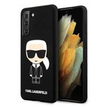 Etui Karl Lagerfeld Silicone Ikonik na Samsung Galaxy S21+ - czarne