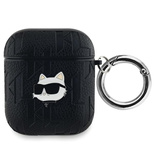 Karl Lagerfeld Monogram Choupette Head case for AirPods 1 / 2 - black