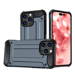 Etui Hybrid Armor pancerne na iPhone 16 Pro Max - niebieskie