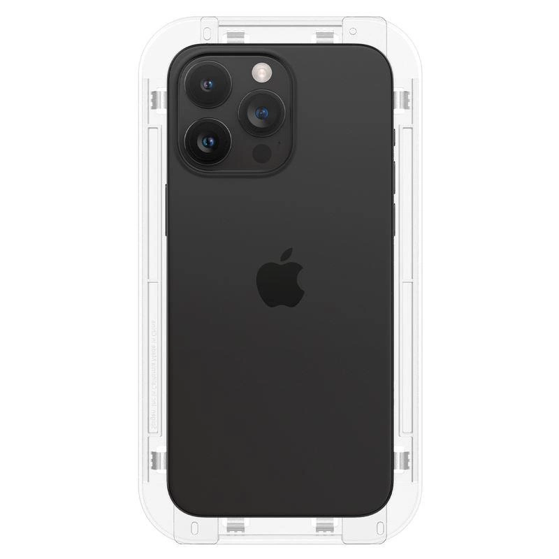 OCHRANNÉ TVRZENÉ SKLO SPIGEN GLAS.TR ”EZ FIT” FC iPhone 15 Pro BLACK