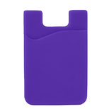 Self-adhesive card case for the back of the phone - purple