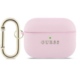 Guess Grained Classic Logo Case for AirPods Pro 3 - Pink