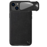 Nillkin CamShield Leather S Case iPhone 14 Pro Hülle mit Kameraabdeckung schwarz