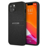 Guess Saffiano Strap Case für iPhone 13 mini 5,4&quot; - Schwarz