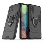 Ring Armor pancerne hybrydowe etui pokrowiec + magnetyczny uchwyt Samsung Galaxy A71 5G czarny