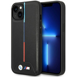 BMW M Quilted Tricolor case for iPhone 15 / 14 / 13 - black