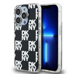 DKNY IML Checkered Mono Pattern case for iPhone 15 Pro Max - black