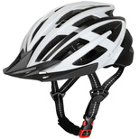 Kask rowerowy MTB Wozinsky  z tylną lampką USB M - czarno-biały