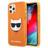 Karl Lagerfeld KLHCP12LCHTRO iPhone 12 Pro Max 6,7" pomarańczowy/orange hardcase Glitter Choupette Fluo