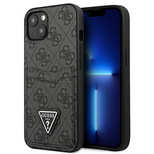 Guess GUHCP13MP4TPK iPhone 13 6.1&quot; black/black hardcase 4G Triangle Logo Cardslot