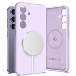 Tech-Protect Liquid Silicone MagSafe Case for Samsung Galaxy S25 - Purple