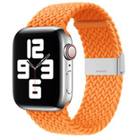 Strap Fabric Band for Watch Ultra / 9 / 8 / 7 / 6 / SE / 5 / 4 / 3 / 2 (49mm / 45mm / 44mm / 42mm) Braided Fabric Strap Watch Bracelet Orange (10)