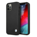 BMW Leder-Deboss-Hülle für iPhone 12 / iPhone 12 Pro – Schwarz