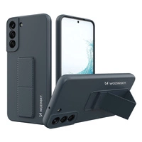 Wozinsky Kickstand Case silikonowe etui z podstawką etui Samsung Galaxy S22+ granatowe