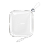 Joyroom powerbank 10000mAh Jelly Series 22.5W with built-in Lightning cable white (JR-L003)