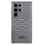 Audi IML Geometrisches Muster Case S24 Ultra S928 schwarz/schwarz Hardcase AU-IMLS24U-A6/D3-BK